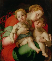 Madonna mit Kind und dem kleinen Johannes dem Täufer